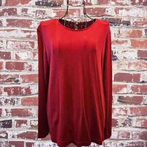 White Stag Red Long Sleeve Top